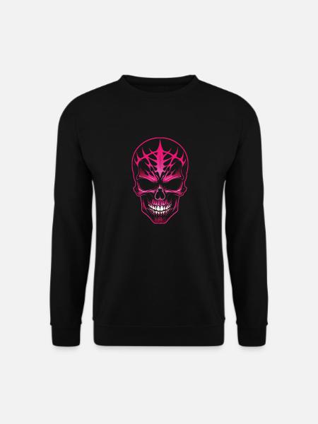 Pink Skull - Unisex Pullover - Schwarz