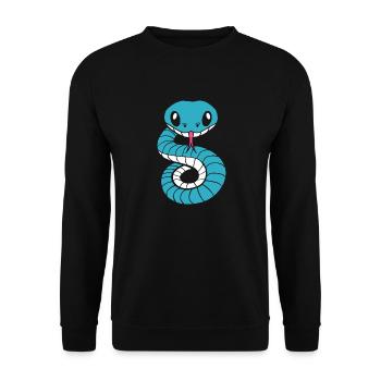 cobra - Unisex Sweatshirt - black - Front - Alina (178cm) & Michal (187cm)