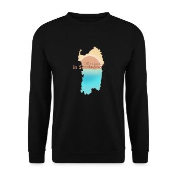 Non C’è Problema in Sardegna - Unisex Pullover - Schwarz - Vorne - Alina (178cm) & Michal (187cm)