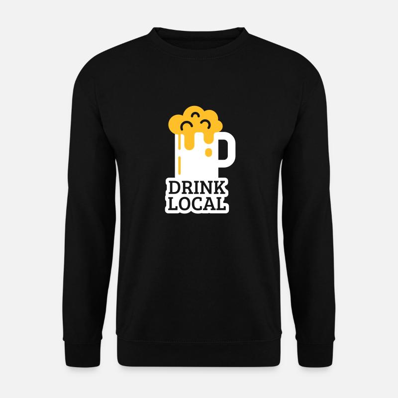 drink local - Unisex Pullover - Schwarz