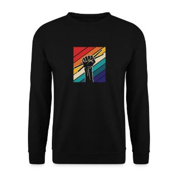 Batterie, Tambour, Musique, Instrument - Sweat-shirt Unisexe - noir - Devant - Alina (178cm) & Michal (187cm)
