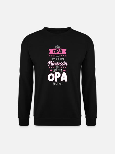 Enkelin Opa Großvater Geschenk - Unisex Pullover - Schwarz