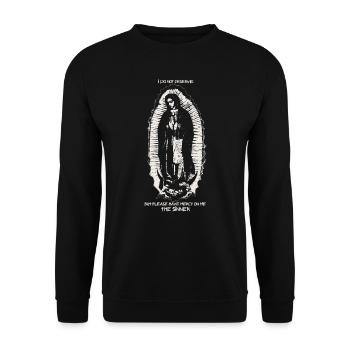 Have mercy on me, the sinner. - Unisex Sweatshirt - black - Front - Alina (178cm) & Michal (187cm)