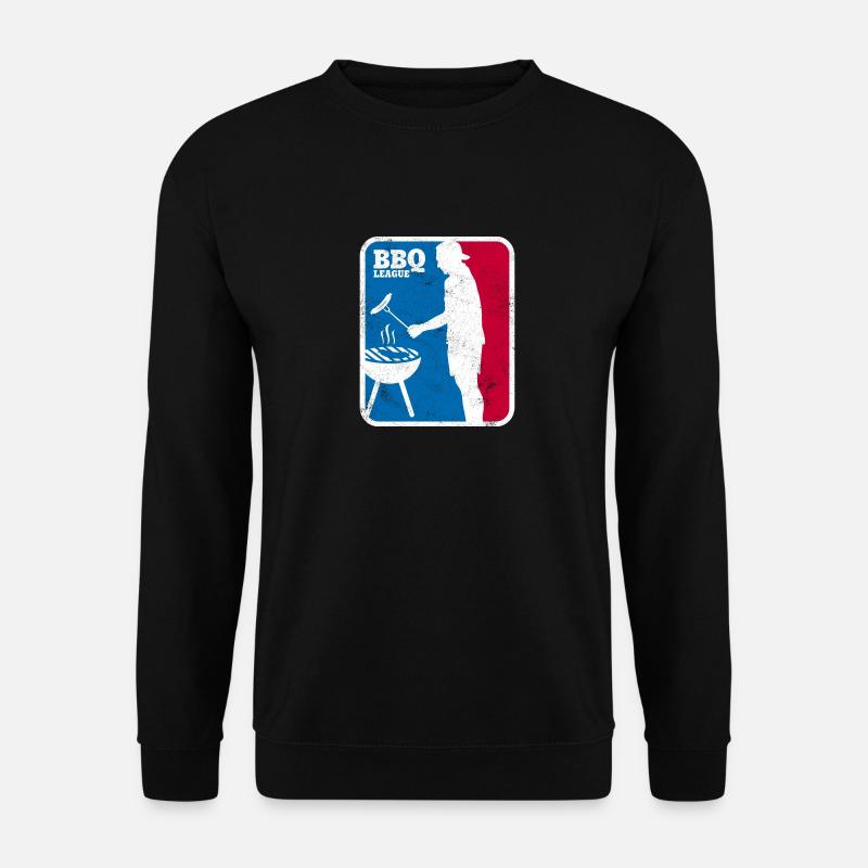 BBQ LIGA LOGO USED LOOK - Unisex Pullover - Schwarz