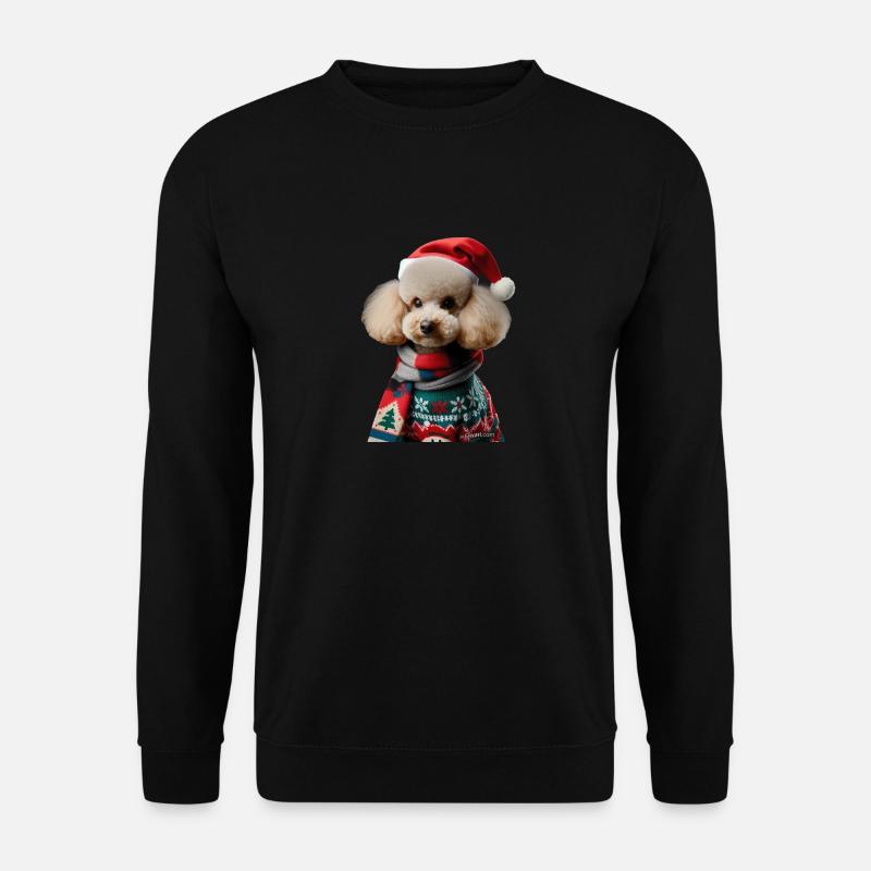 Pudel Weihnachten - Unisex Pullover - Schwarz