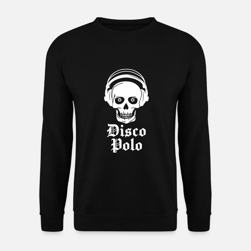 Crâne de polo disco - Sweat-shirt Unisexe - noir