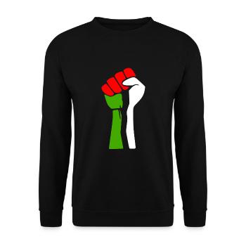 Free palestine - Sweat-shirt Unisexe - noir - Devant - Alina (178cm) & Michal (187cm)
