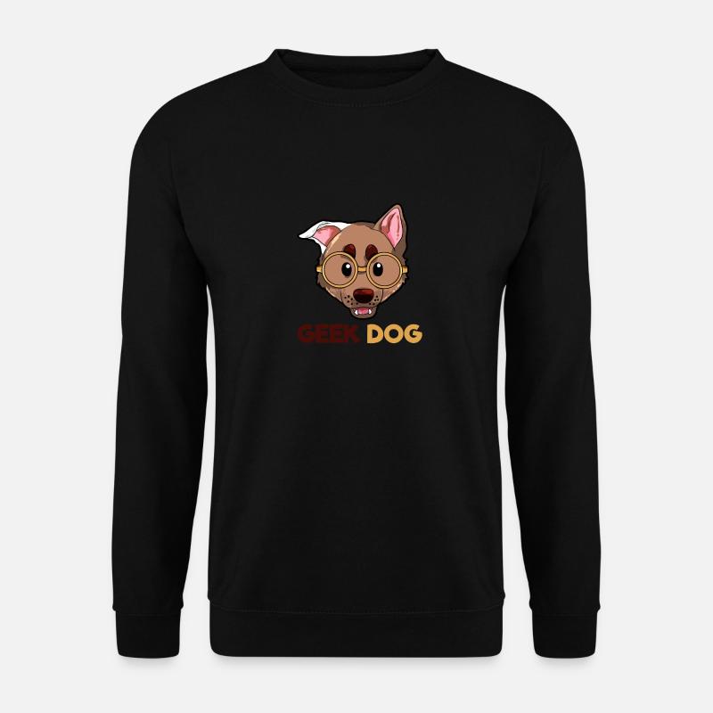 Geek Hund - Unisex Pullover - Schwarz