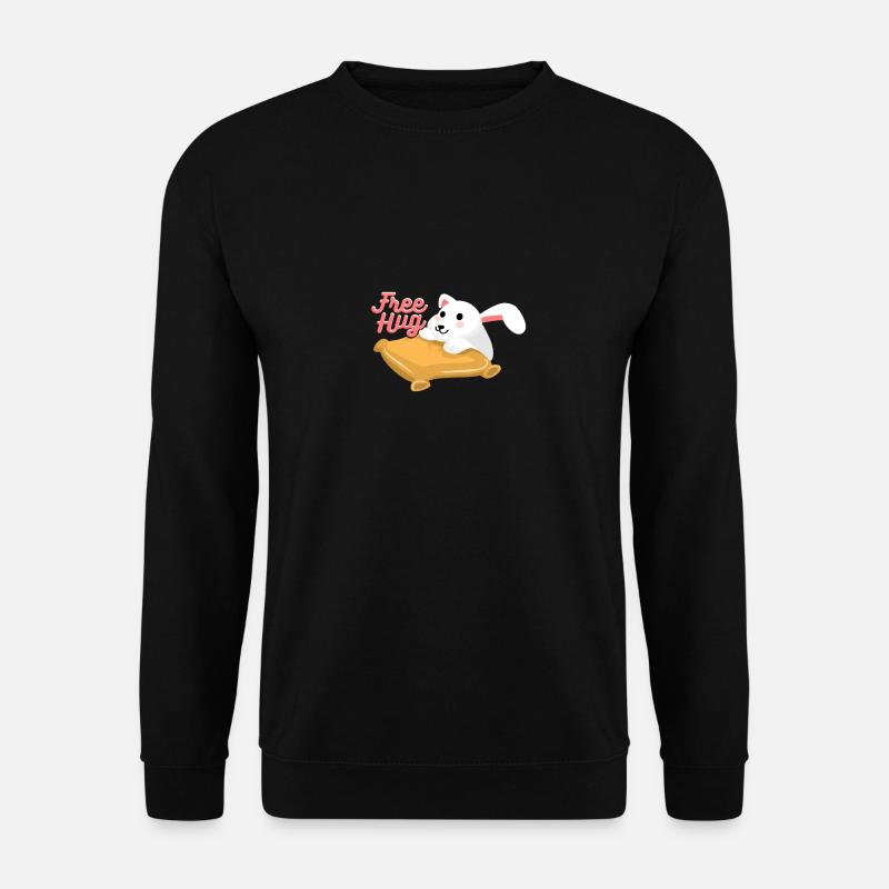 Umarmung Hase - Unisex Pullover - Schwarz