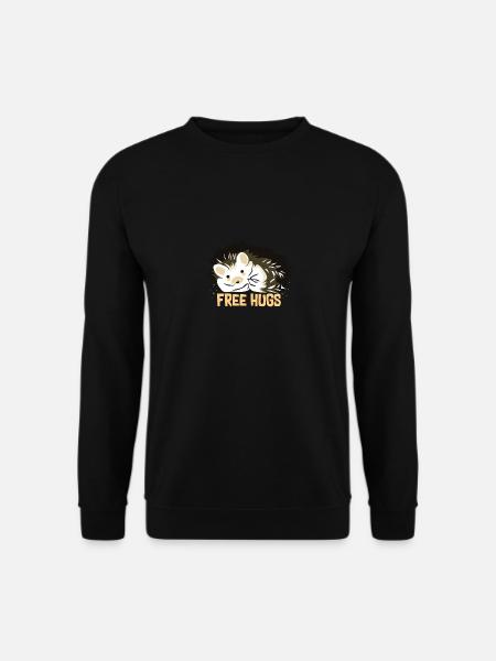 Umarmung Igel - Unisex Pullover - Schwarz