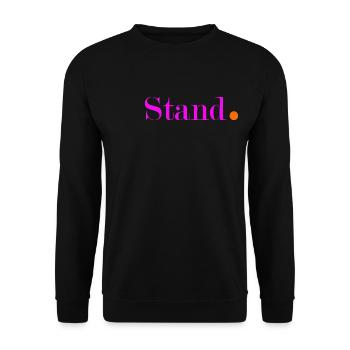 Standpunkt 3 - Unisex Pullover - Schwarz - Vorne - Alina (178cm) & Michal (187cm)