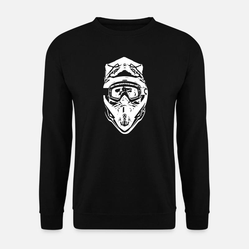 MX helmet moped MTB - Unisex Sweatshirt - black