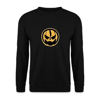 Spooky Pumpkin Halloween Icon - Unisex Sweatshirt - black - Front - Alina (178cm) & Michal (187cm)