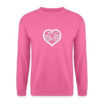 Aimer le cycliste - Sweat-shirt Unisexe - rose - Devant
