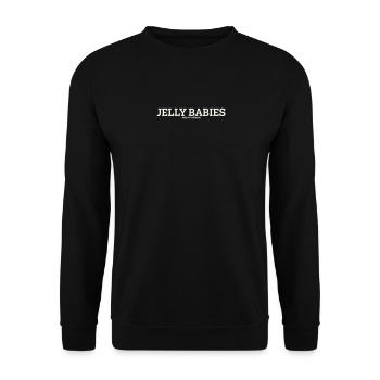 JELLY BABIES ARE MY HEROIN - Unisex Sweatshirt - black - Front - Alina (178cm) & Michal (187cm)