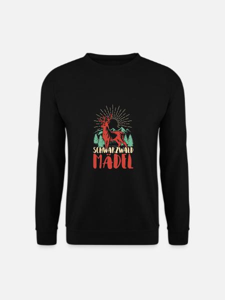 Schwarzwald Schwarzwaldmädel Bollenhut Damen - Unisex Pullover - Schwarz