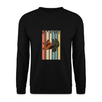 Faravahar Zoroastrisme Simurgh Perse - Sweat-shirt Unisexe - noir - Devant - Alina (178cm) & Michal (187cm)