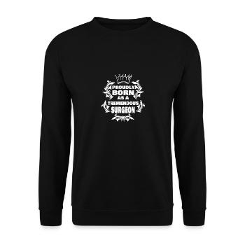 Surgeon - Unisex Sweatshirt - black - Front - Alina (178cm) & Michal (187cm)