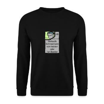 DeinEbay - Unisex Pullover - Schwarz - Vorne - Alina (178cm) & Michal (187cm)
