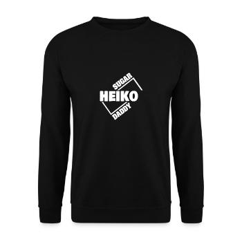 Sugardaddy Heiko - Unisex Pullover - Schwarz - Vorne - Alina (178cm) & Michal (187cm)