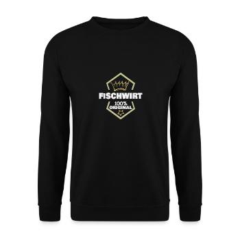Pisciculteur comme travail - Sweat-shirt Unisexe - noir - Devant - Alina (178cm) & Michal (187cm)