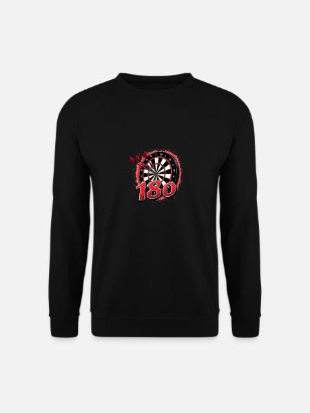 Dart Dartpfeil Darts 180 Dartboard Triple - Unisex Pullover - Schwarz