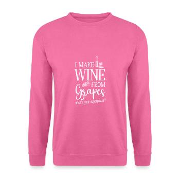 Winzer Wein Spruch für Weinliebhaber - Unisex Pullover - Pink - Vorne