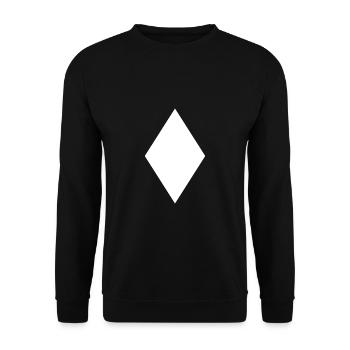 Raute Form Geometrie Geschenk Mathematik - Unisex Pullover - Schwarz - Vorne - Alina (178cm) & Michal (187cm)