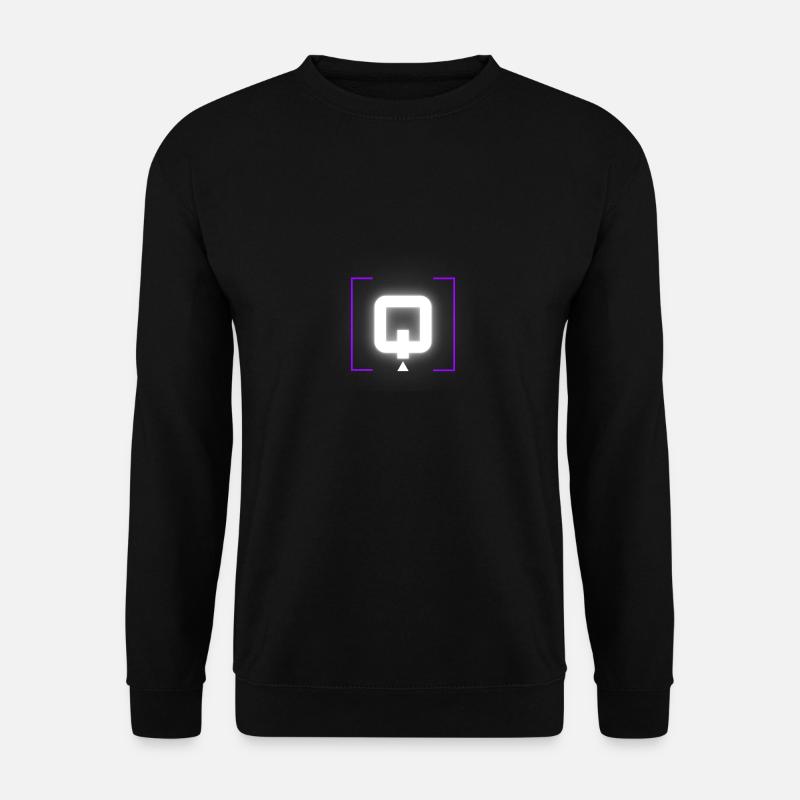 Buchstabe "Q" - Unisex Pullover - Schwarz