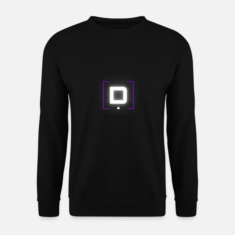 Buchstabe "D" - Unisex Pullover - Schwarz