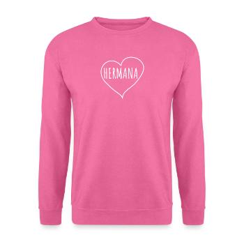 Hermana heart - Unisex Sweatshirt - pink - Front