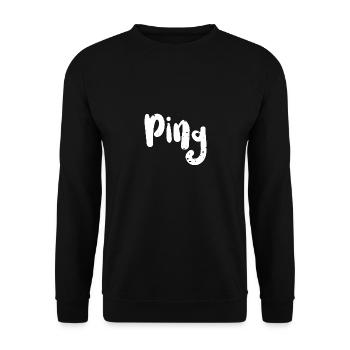 Ping - Ping Pong - Unisex Sweatshirt - black - Front - Alina (178cm) & Michal (187cm)