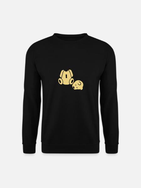 Geköpfter Teddnär / Headless Teddy Bear (2c) - Unisex Pullover - Schwarz
