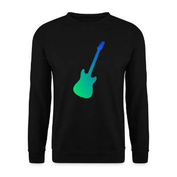 Guitare Guitariste Hommes Femmes Guitare Guitare Joue - Sweat-shirt Unisexe - noir - Devant - Alina (178cm) & Michal (187cm)
