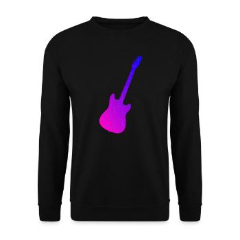 Guitariste Guitariste Hommes Guitariste Femmes - Sweat-shirt Unisexe - noir - Devant - Alina (178cm) & Michal (187cm)