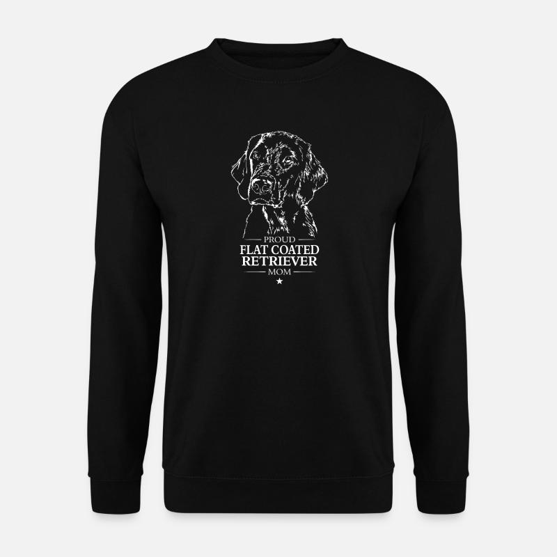 Flat Coated Retriever Mom Hunde Hund Wilsigns - Unisex Pullover - Schwarz