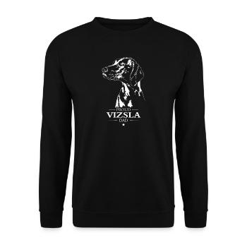 Vizsla Dad Hunde Hund Magyar Vizsla Wilsigns - Unisex Pullover - Schwarz - Vorne - Alina (178cm) & Michal (187cm)