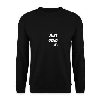 Send It, Hangloose Skater Just send it - Unisex Sweatshirt - black - Front - Alina (178cm) & Michal (187cm)