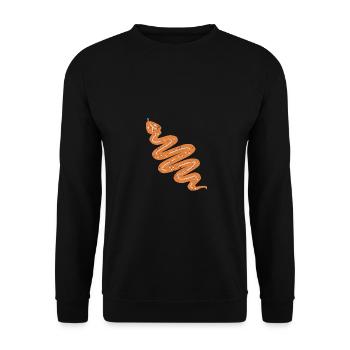 DOWN UNDER SNAKE - Unisex Pullover - Schwarz - Vorne - Alina (178cm) & Michal (187cm)