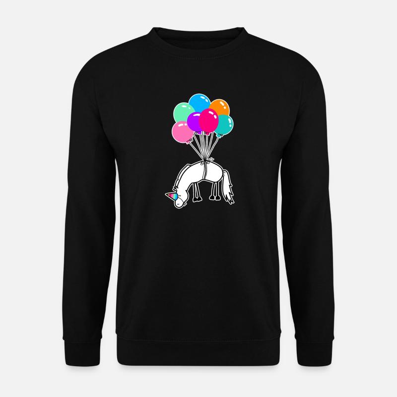 Ich bin ein Einhorn – Magisch Fantastisches Motiv - Unisex Pullover - Schwarz