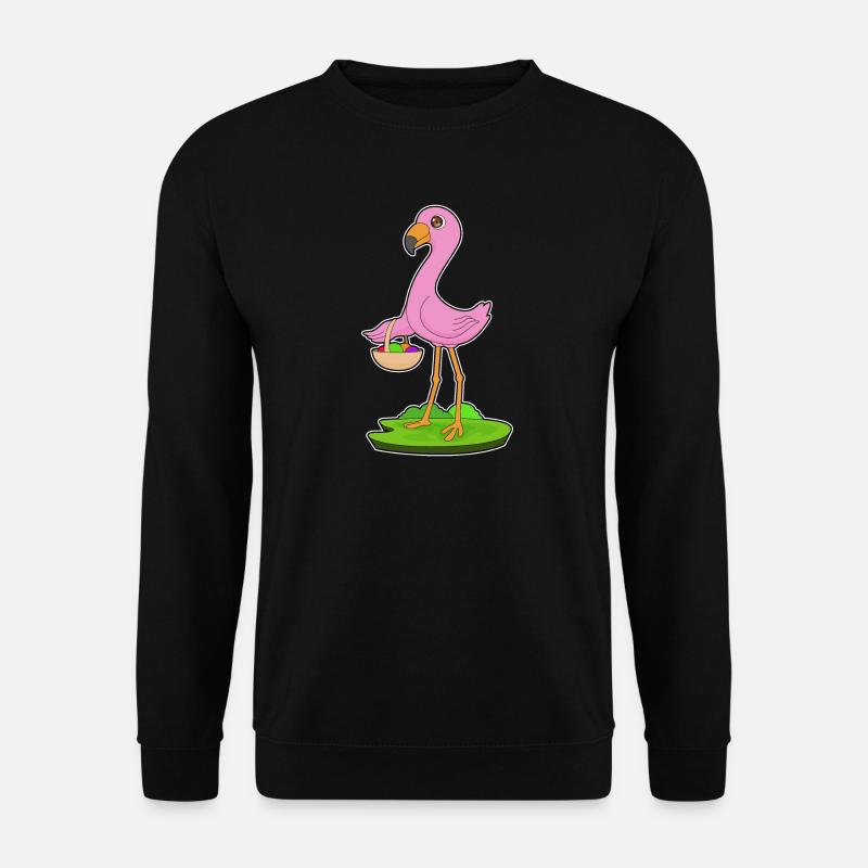 Flamingo Obstkorb - Unisex Pullover - Schwarz