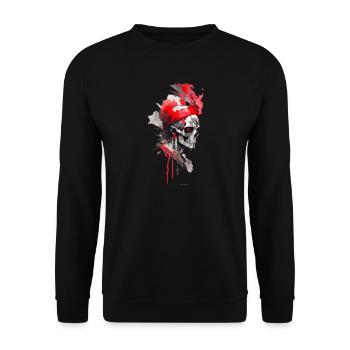 Dämon - Unisex Pullover - Schwarz - Vorne - Alina (178cm) & Michal (187cm)