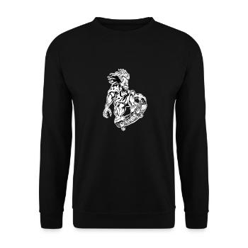 Skate - Unisex Sweatshirt - black - Front - Alina (178cm) & Michal (187cm)