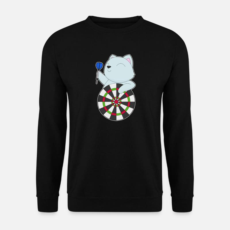 Cible de fléchettes pour chat - Sweat-shirt Unisexe - noir