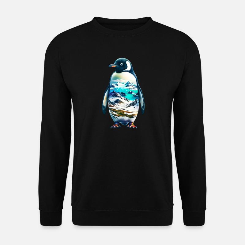 Pingouin - Sweat-shirt Unisexe - noir