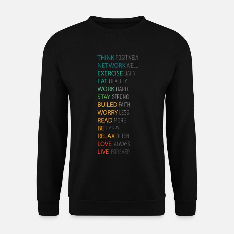 POSITIV DENKEN - Unisex Pullover - Schwarz