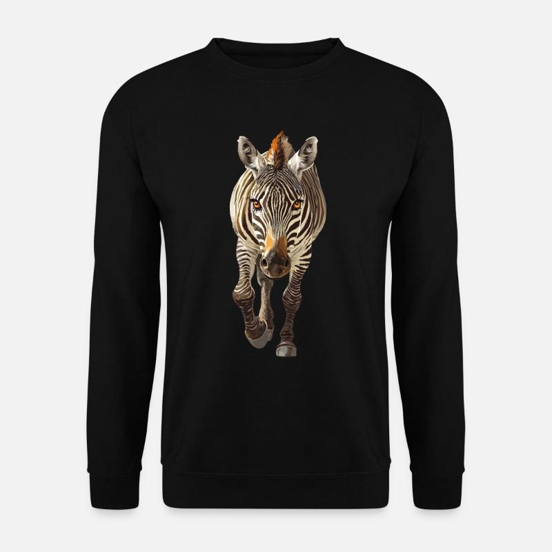 Zebra - Unisex Pullover - Schwarz
