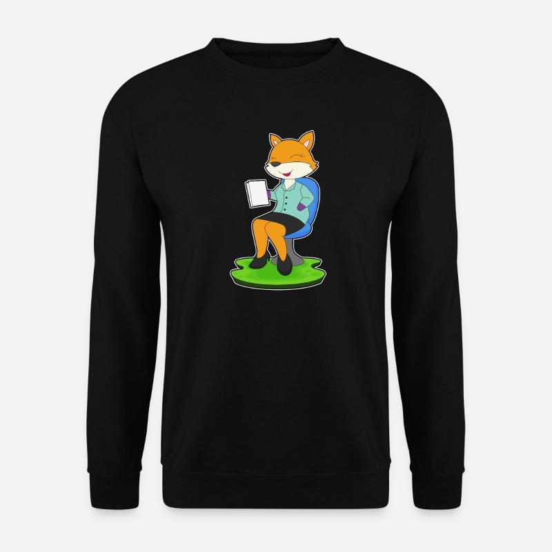 Note du secrétaire Fox - Sweat-shirt Unisexe - noir
