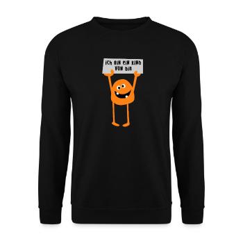 Monster Enfant Bande Dessinée Drôle Monster Enfants Parents - Sweat-shirt Unisexe - noir - Devant - Alina (178cm) & Michal (187cm)