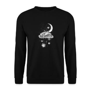 Rêveur de Nuages de Nuage Désireux - Sweat-shirt Unisexe - noir - Devant - Alina (178cm) & Michal (187cm)